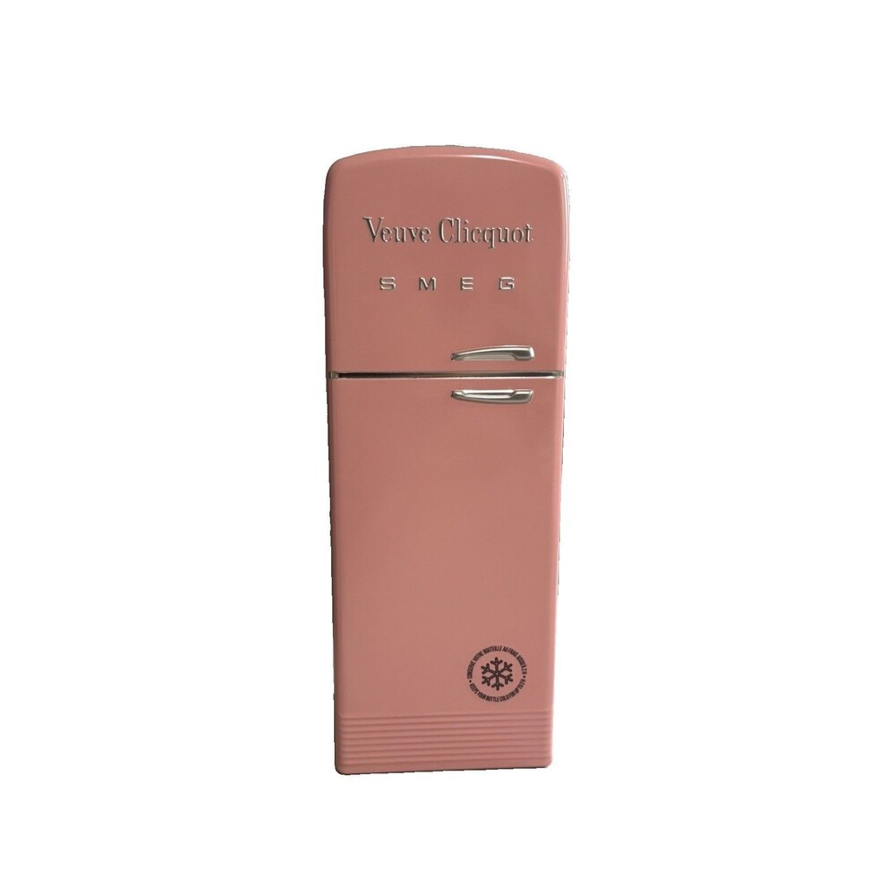 VEUVE CLICQUOT x SMEG Pink Rose Champagne Refrigerator Wine Bottle Holder France